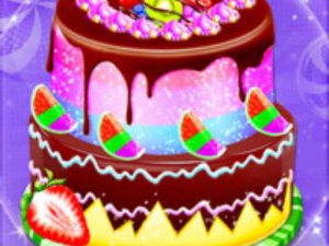 Cute Doll Cake Baking