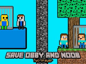 Obby and Noob Escape Puzzle