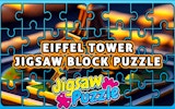 Eiffel Tower Jigsaw Block Puzzle Slider Game Online