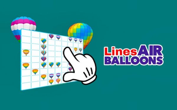 Lines Air Balloons Puzzle Game Online