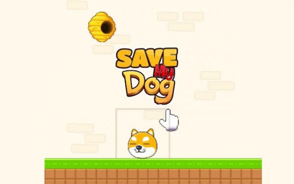 Save the Dog - Line Drawing Defense Puzzle Game